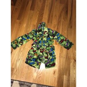 Boys Nickelodeon Ninja Turtle Bathrobe Size 6/7